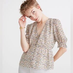 Madewell Floral Top